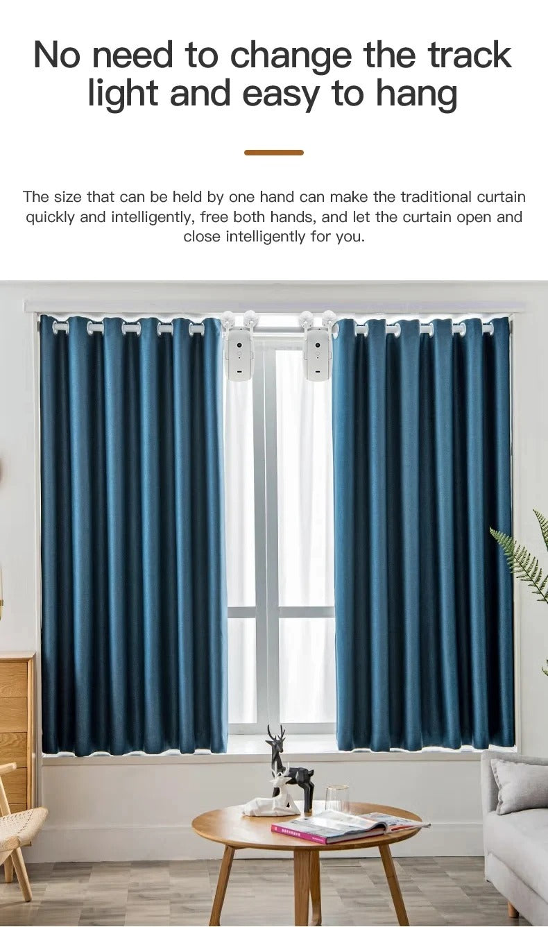 COMFORTING PLACE™ SMART CURTAIN ROBOT MOTOR ROMAN ROD RAIL AUTOMATIC CURTAIN ELECTRIC CURTAIN ROBOT REMOTE CONTROL